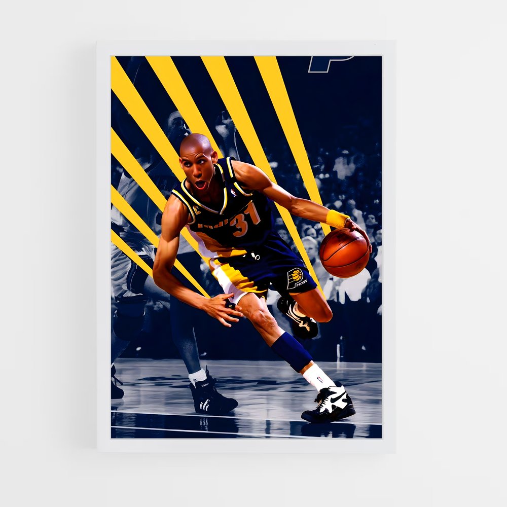 Poster Reggie en Mouvement – affiche Basketball (vue 3)